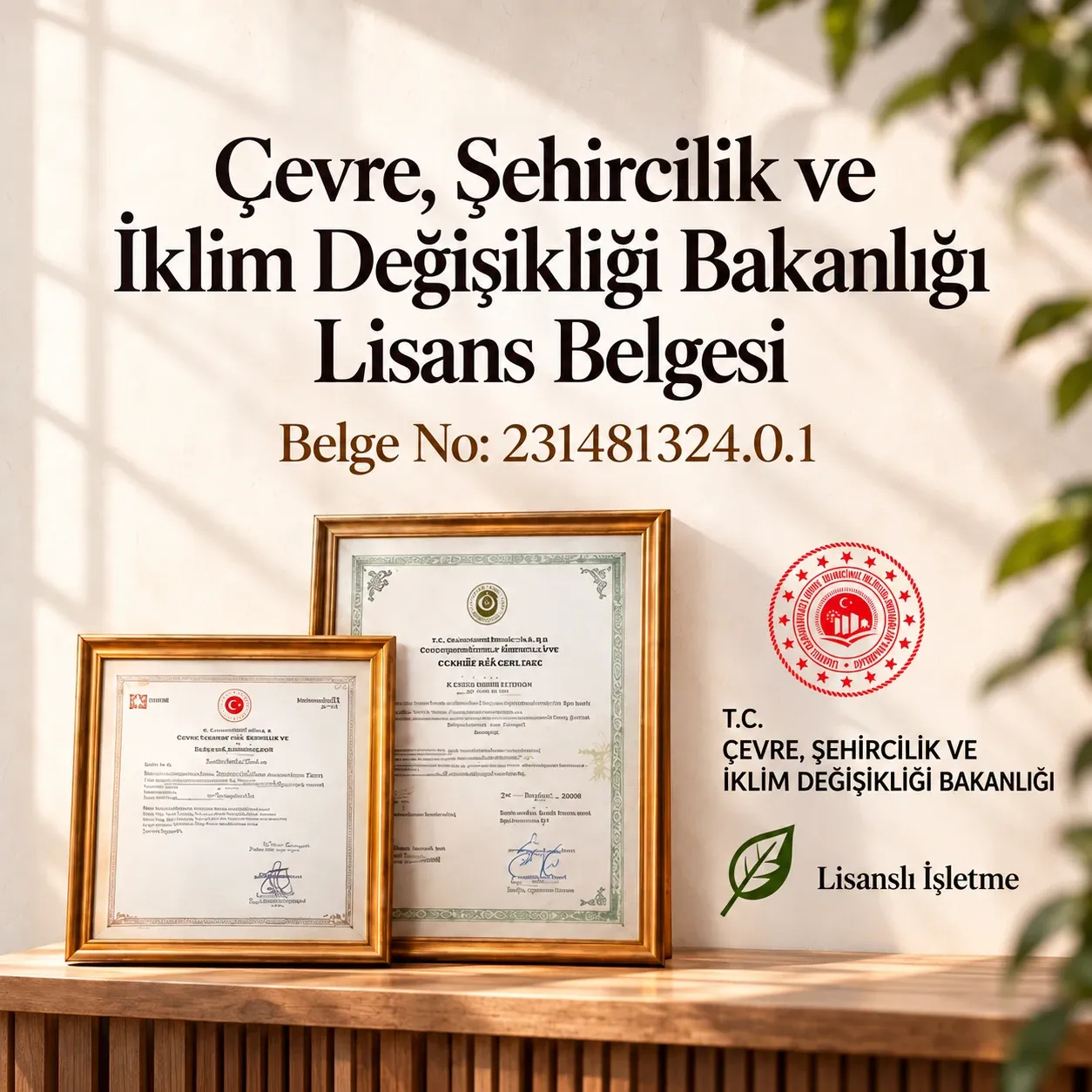 Çevre ve Lisans Belgesi